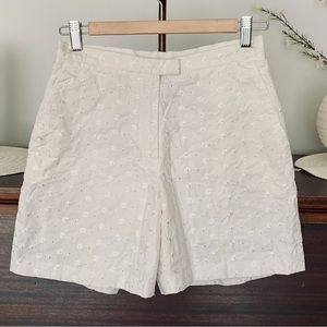 Vintage Tommy Hilfiger Ivory Eyelet, Lined Shorts, Size 4